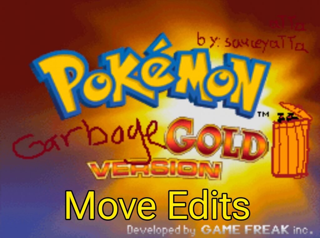 Pokemon Garbage Gold Deluxe Move Edits